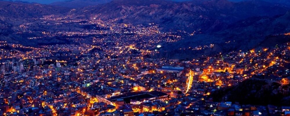 Mt Illiamani_Dusk_La Paz_Bolivia